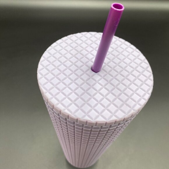 Starbucks Lilac Lavender Matte Grid 24oz Tumbler - Picture 6 of 8